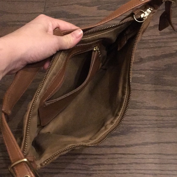 Vintage tan suede bag - Picture 5 of 5